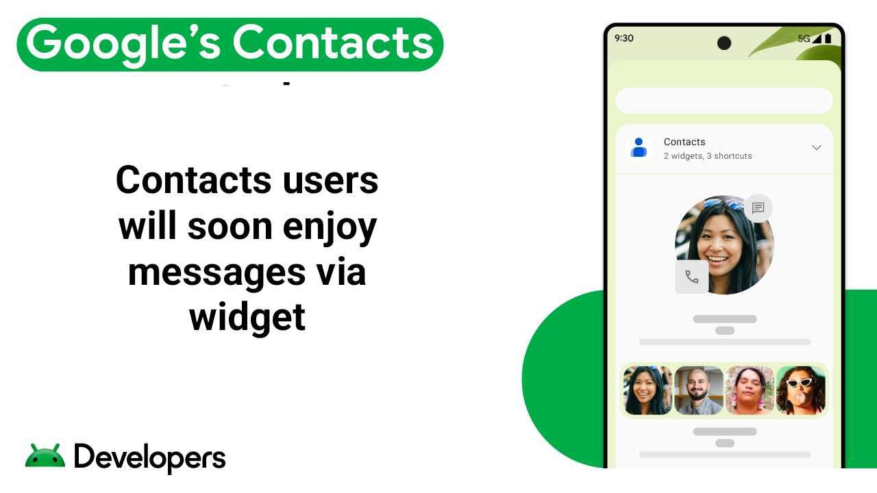 Google Contacts widget