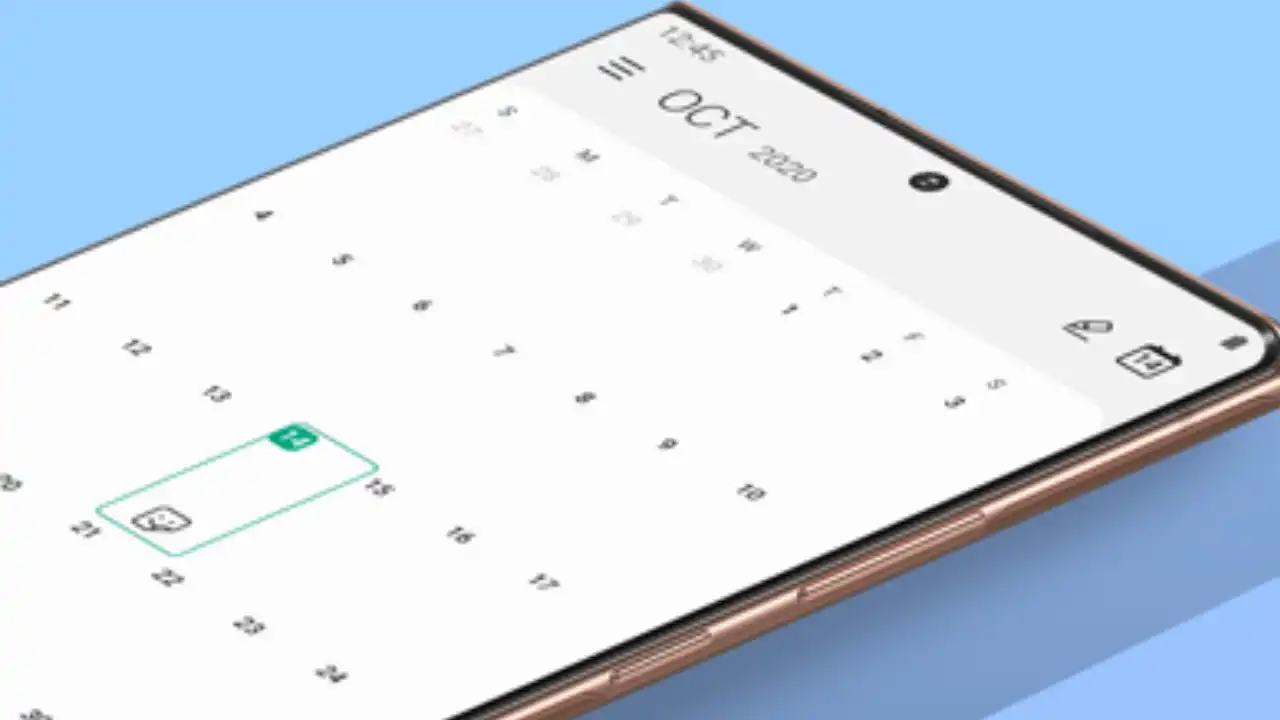 Samsung Calendar app update